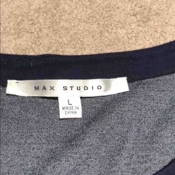 Max Studio poly/rayon,  L, T-shirt dress. - Picture 3 of 8